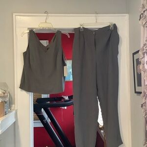 Grace Slate Gray Pantsuit Ensemble